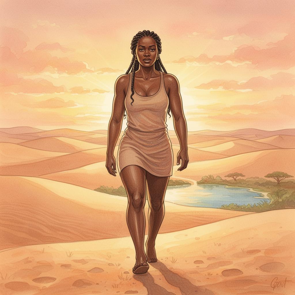 Desert season — diverse women in contemplation
